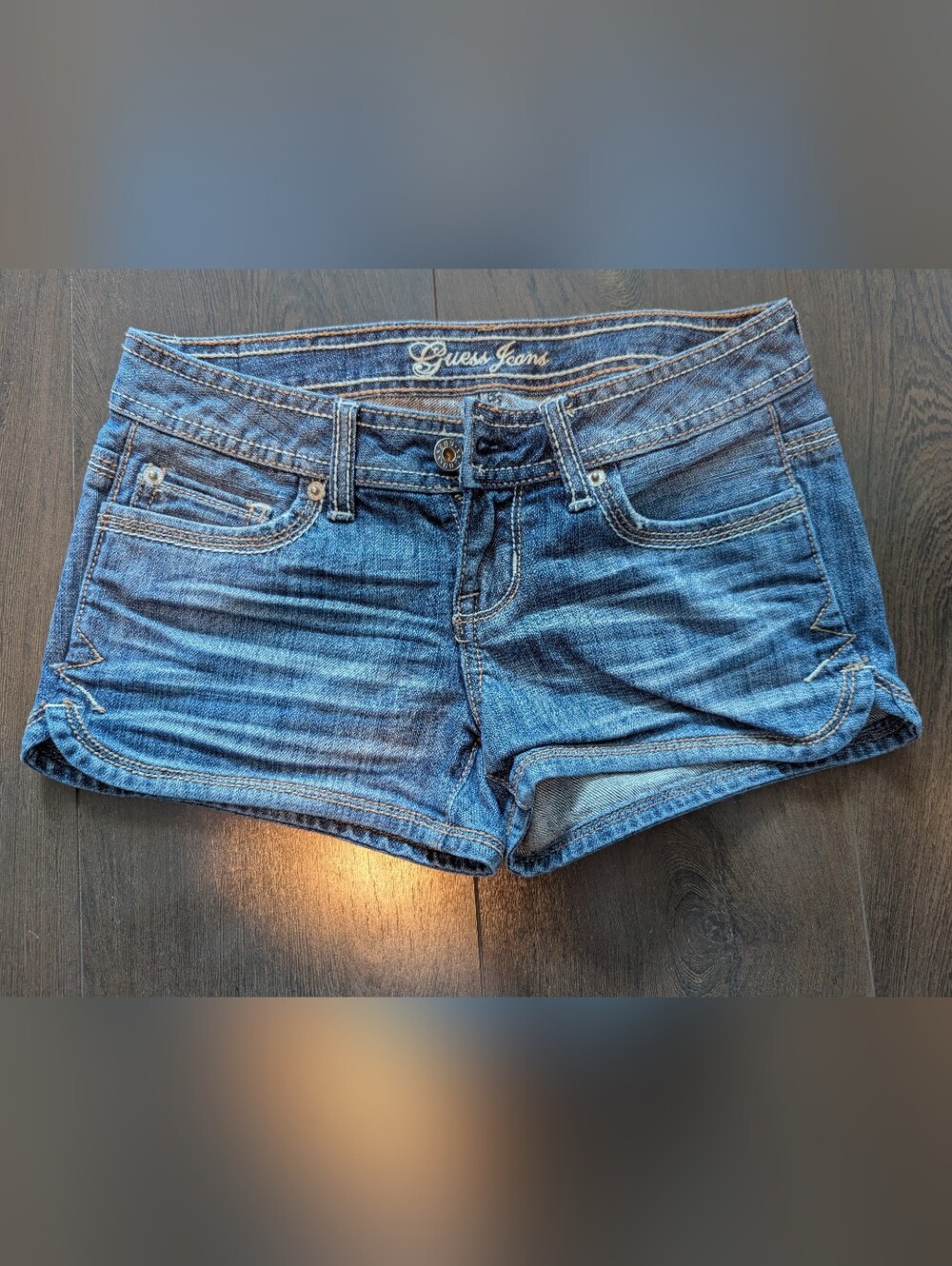 Guess Blue Denim Jean Shorts